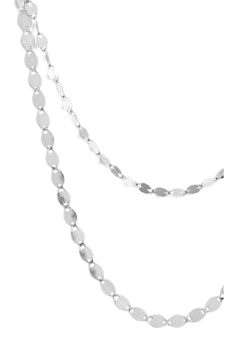 Jewelry Blake Nude Duo Necklace, Main, color, WHITE GOLD