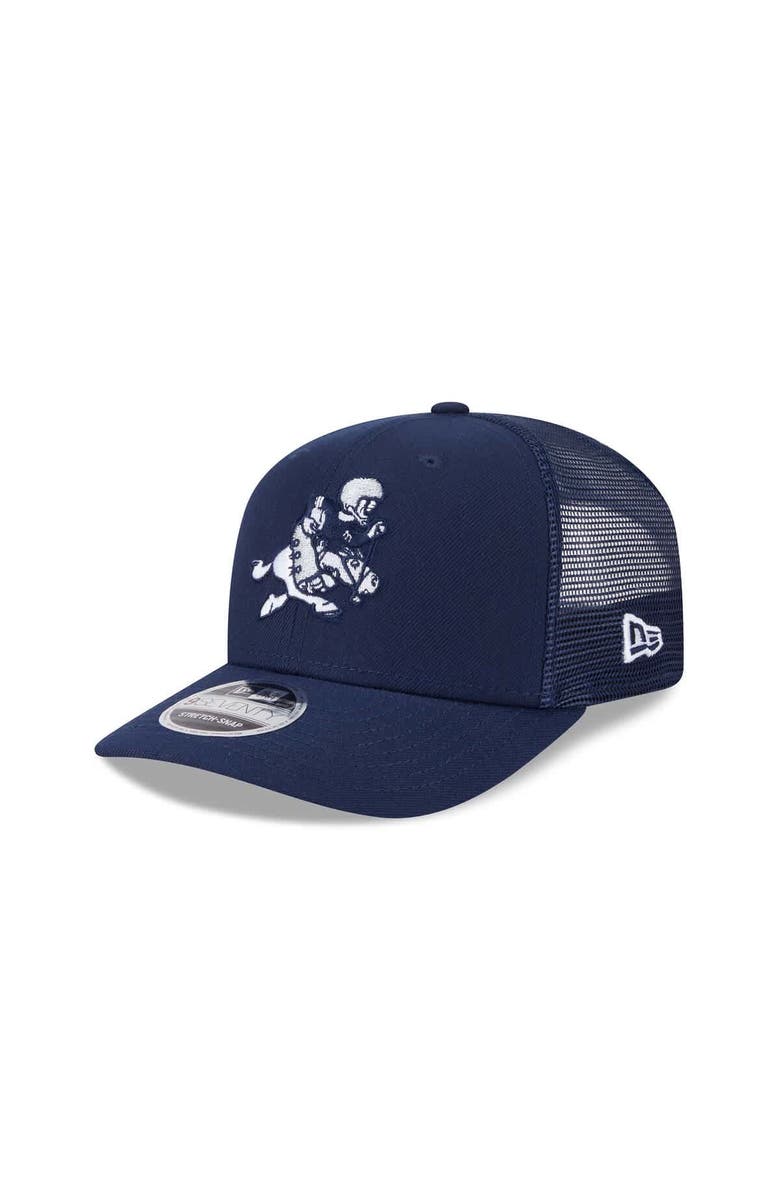 New Era Men's New Era Navy Dallas Cowboys 9SEVENTY Stretch-Snap Trucker Hat, Main, color, Navy
