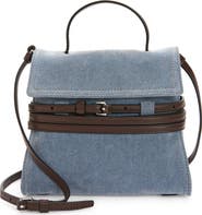 Moschino Tie Me Denim Handheld Bag