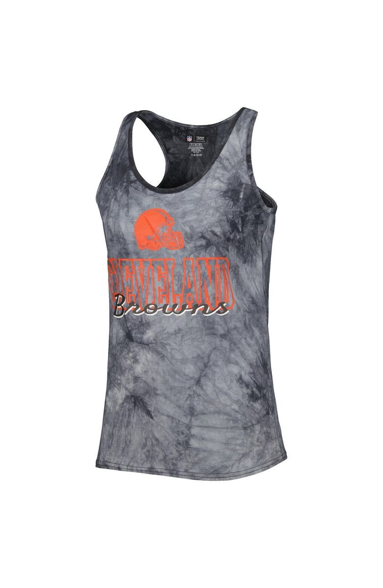 CONCEPTS SPORT Women's Concepts Sport Charcoal Cleveland Browns Billboard Scoop Neck Racerback Tank and Shorts Sleep Set, Alternate, color, Charcoal