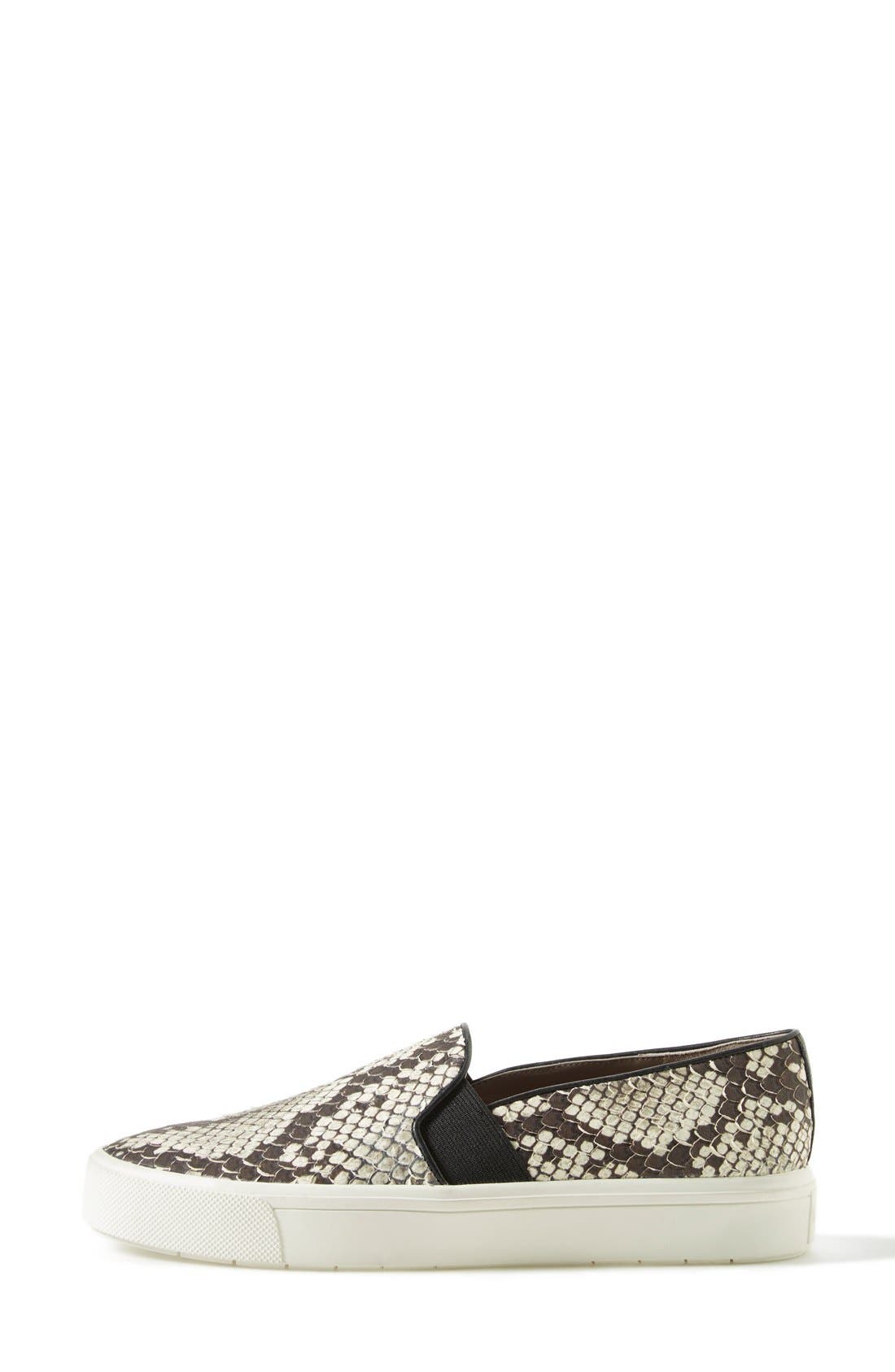 Vince 'Berlin' Slip-On Python Embossed Leather Sneaker, Alternate, color, 