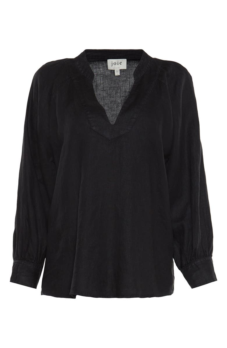 Joie Perci Linen Popover Blouse, Alternate, color, 