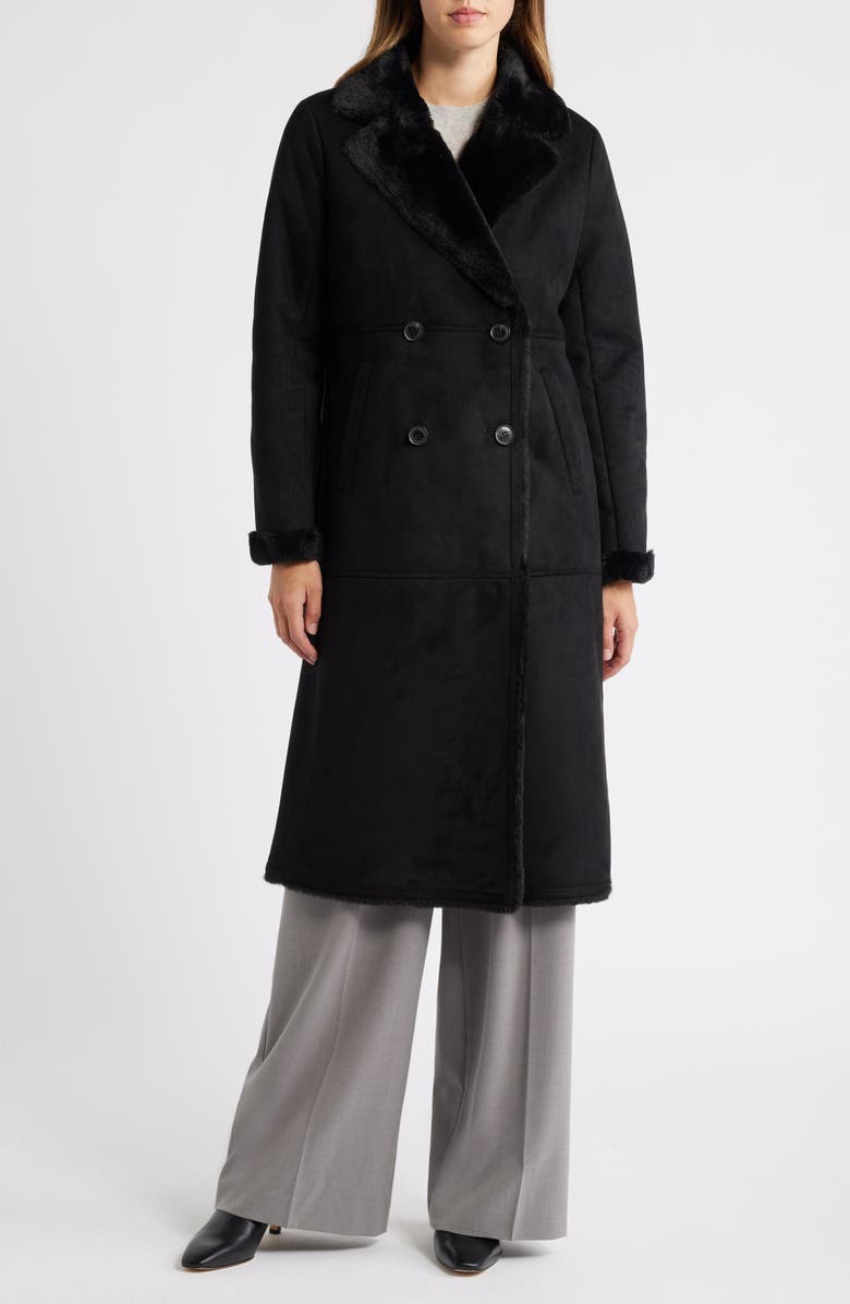 Lauren Ralph Lauren Faux Shearling Coat, Main, color, 