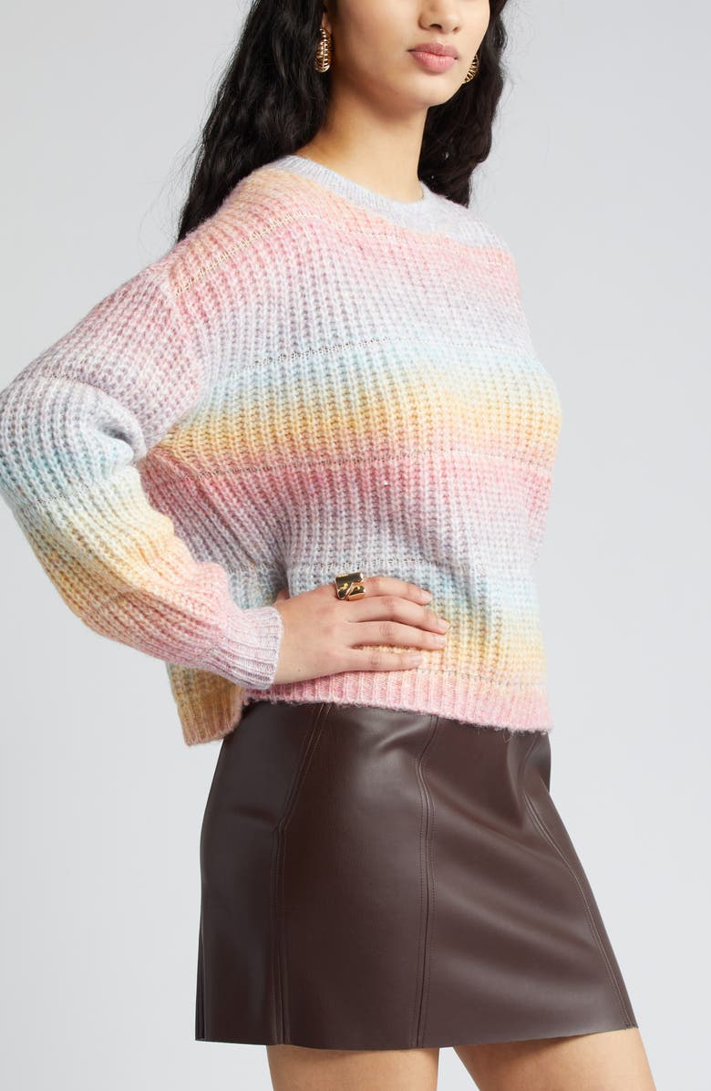 VERO MODA Begonia Ombré Stripe Sweater, Alternate, color, 