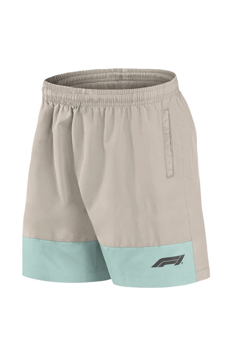 FANATICS Men's Fanatics Branded Gray Formula 1 Liquify Badge Woven Shorts, Alternate, color, 