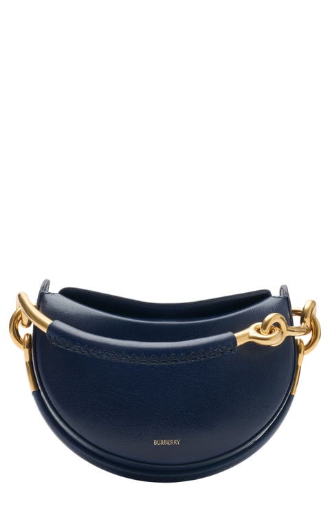 Bridle Logo Leather Crossbody Bag