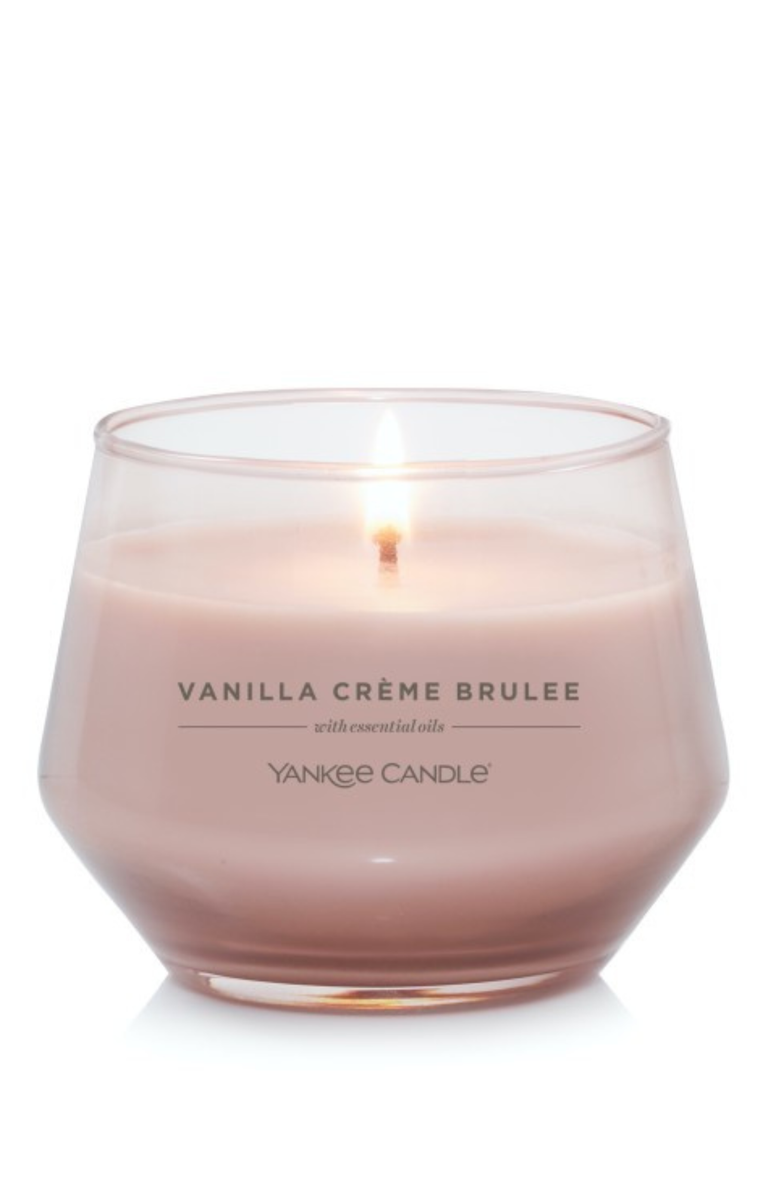 YANKEE CANDLE Vanilla Creme Brulee Studio Candle with Essential Oils, Set of 2, Alternate, color, Light Brown