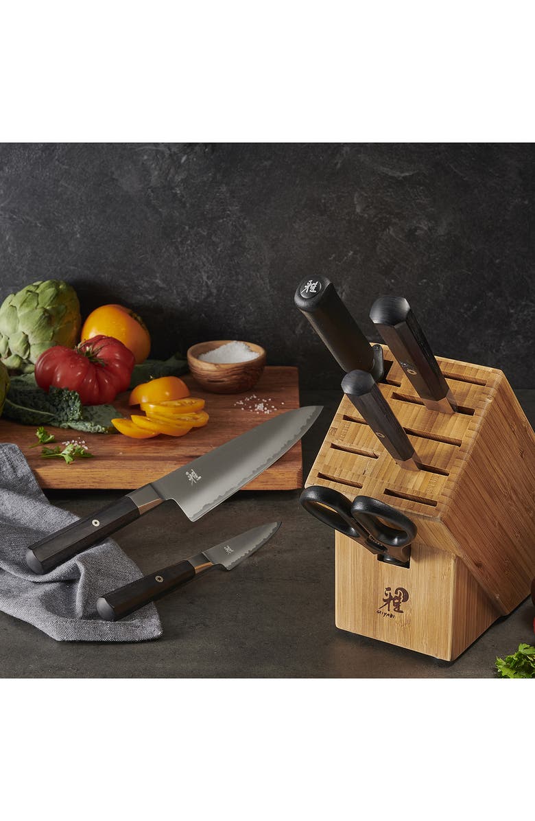 MIYABI Koh 7-Piece Knife Block Set, Alternate, color, Silver