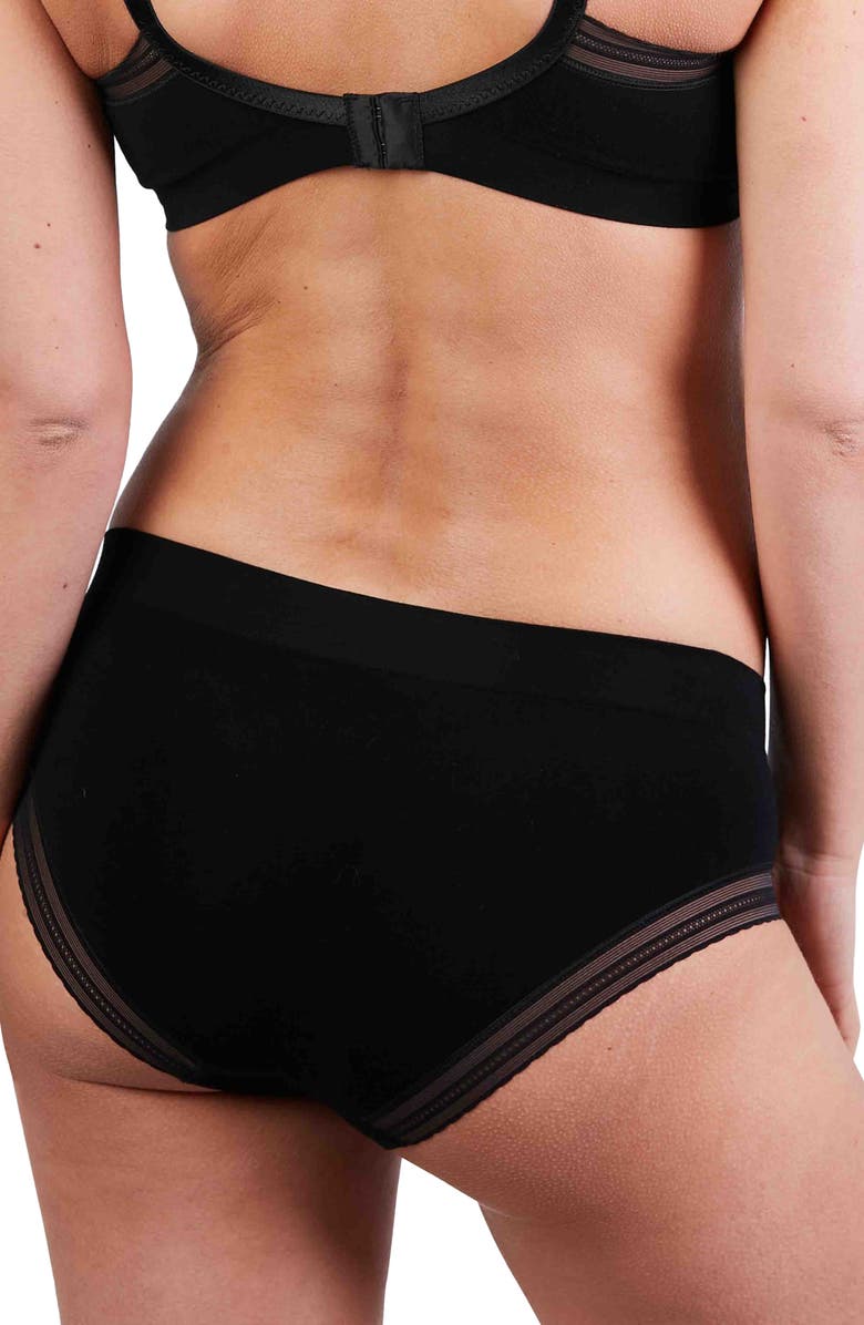 Cache Coeur Milk Seamless Low Waist Maternity Slip, Alternate, color, Black