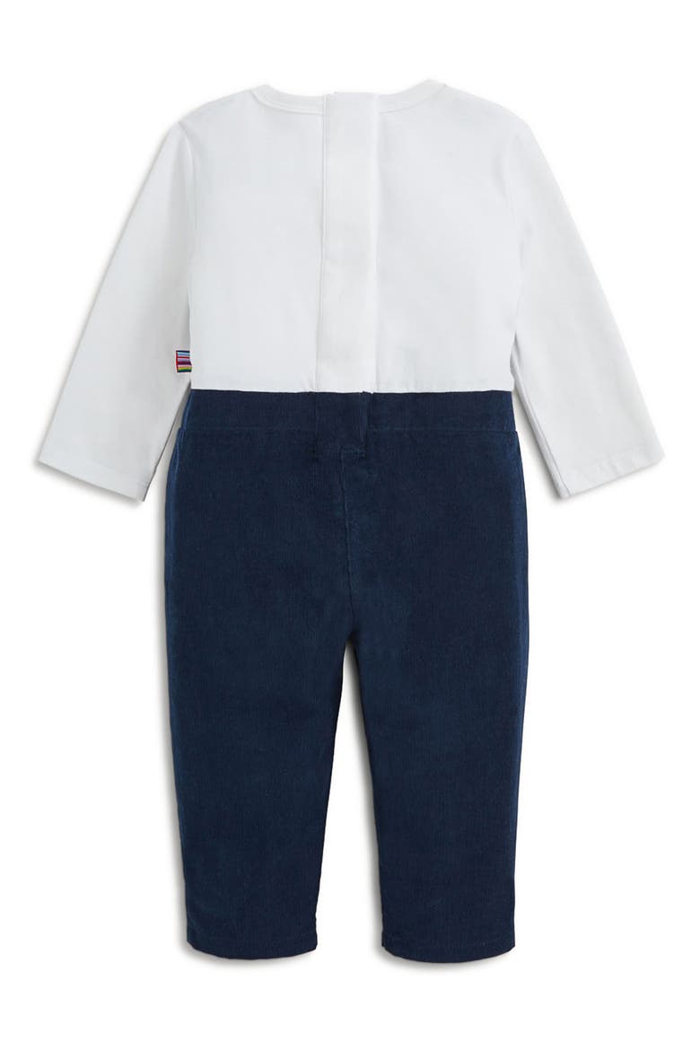 Corduroy Romper, Alternate, color, BLUE