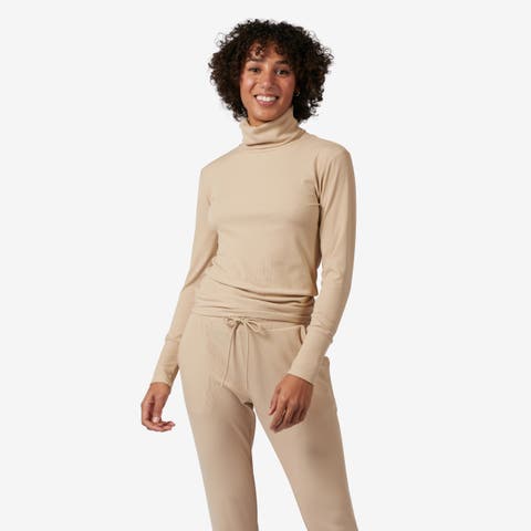 Rib Long Sleeve Turtleneck