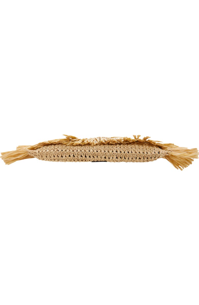 Anya Hindmarch Oversize Raffia Clutch, Alternate, color, Natural