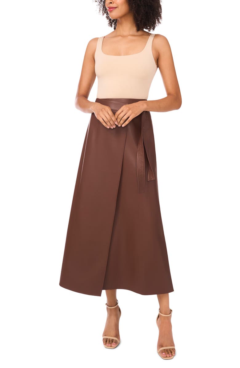 Veena Faux Leather Skirt