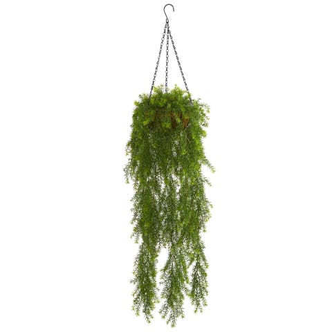 3-ft Willow Artificial Plant Hanging Basket