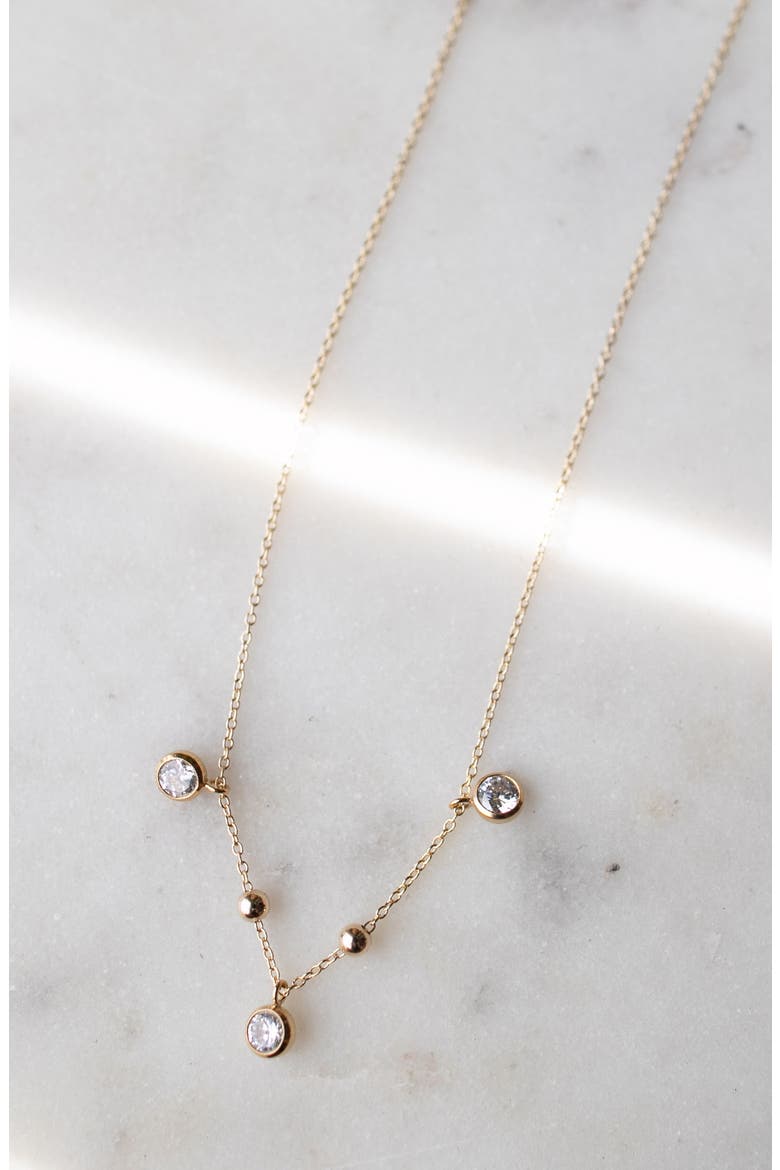 Poppy Cluster Necklace, Alternate, color, GOLD