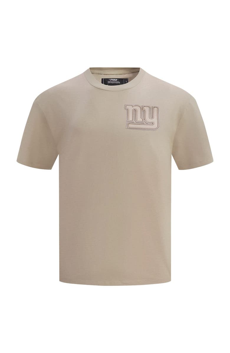 PRO STANDARD Men's Pro Standard Tan New York Giants Drop Shoulder T-Shirt, Alternate, color, Tan