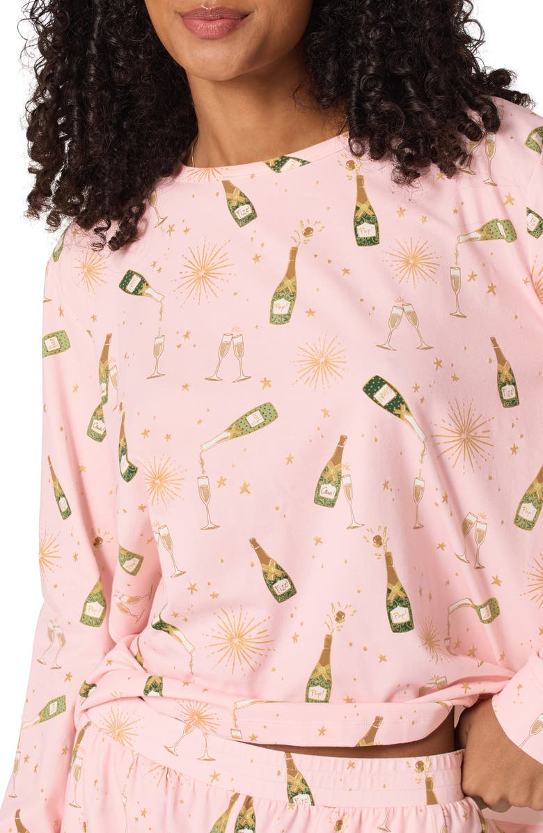 BedHead Pajamas Pop Fizz Print Stretch Organic Cotton Pajamas, Alternate, color, 