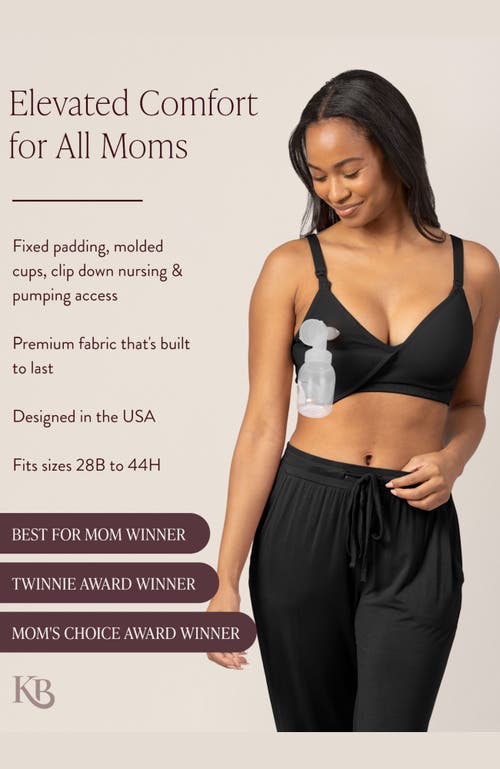 Kindred Bravely Signature Sublime Contour Maternity/nursing Bra In Black
