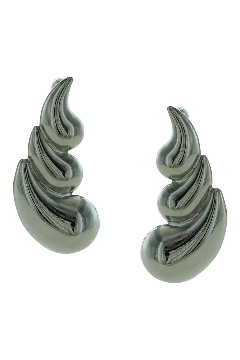 Fiore Teardrop Earrings, Main, color, SILVER