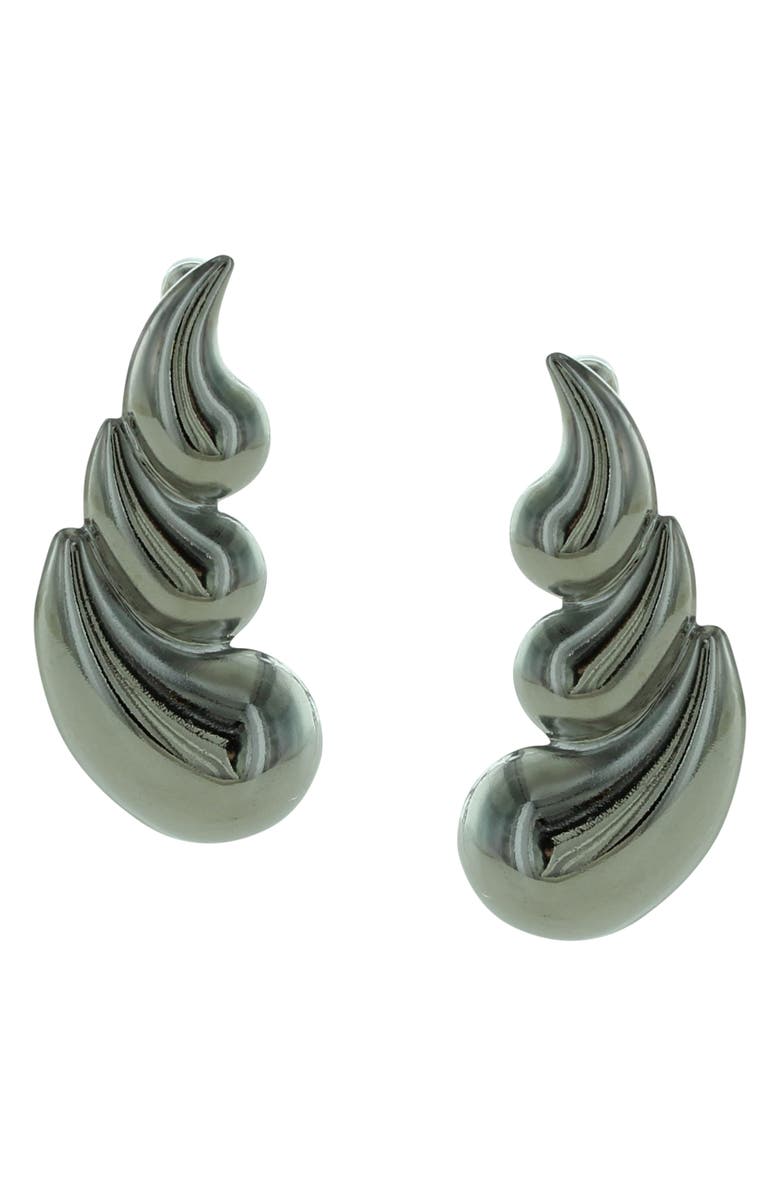 OLIVIA WELLES Fiore Teardrop Earrings, Main, color, Silver