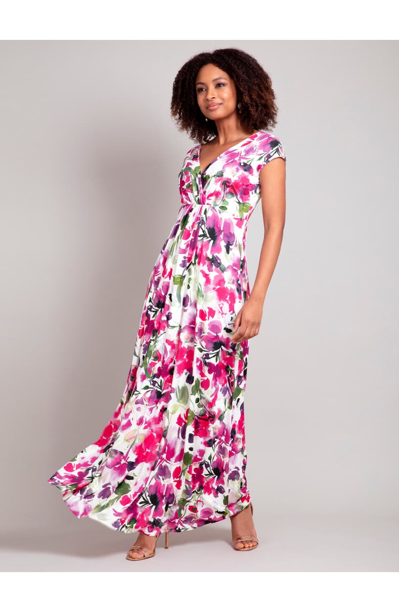 Alie Street London Sophia Maxi Dress Petite, Main, color, Fuchsia Florals