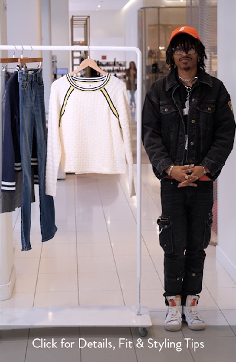 Textured Tipped Sweatshirt, sales video thumbnail