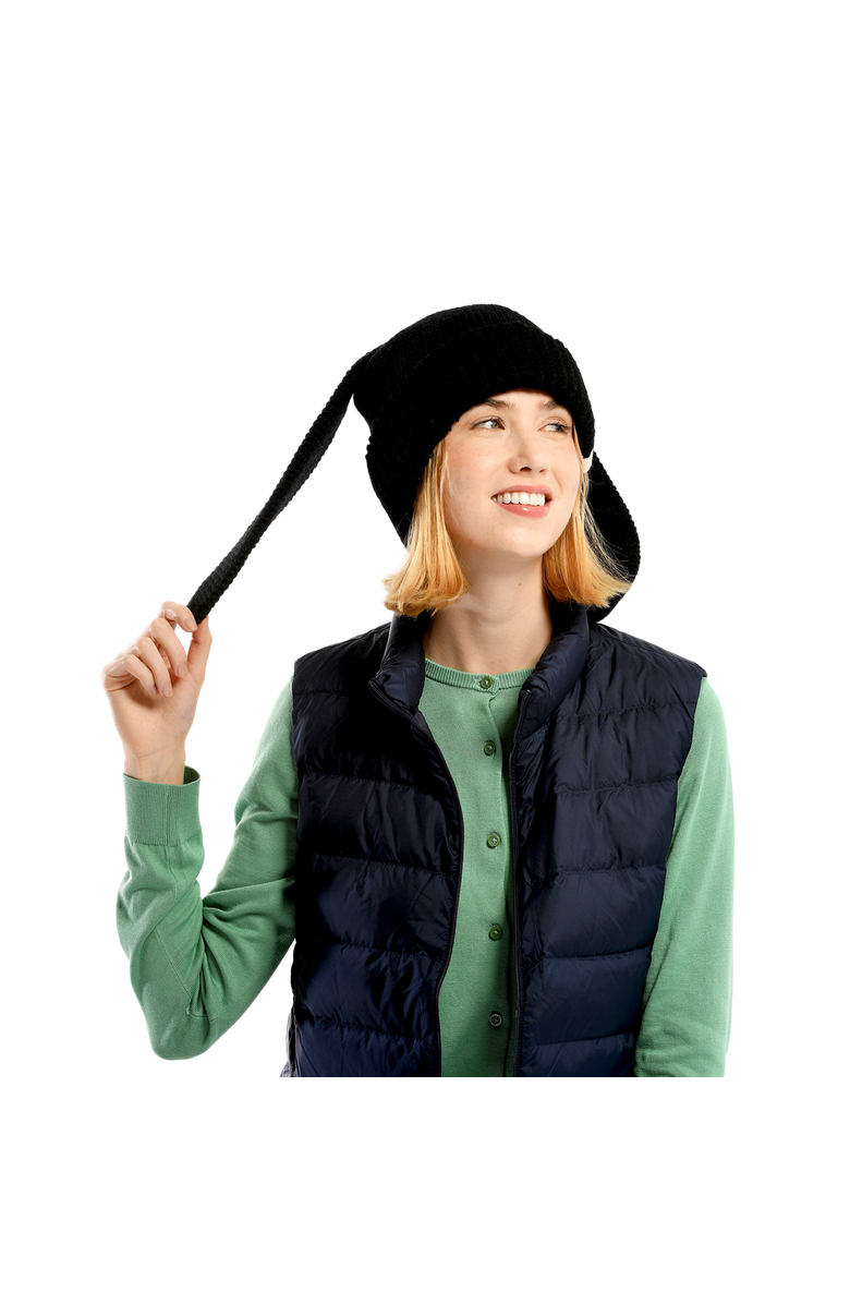 Nirvanna Designs Rib EarPup Hat, Alternate, color, Black