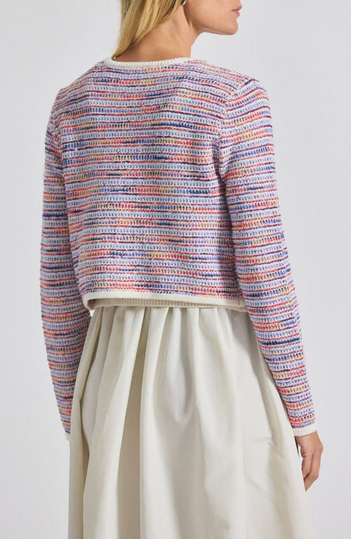 Derek Lam 10 Crosby Findley Space Dye Cardigan In Purple