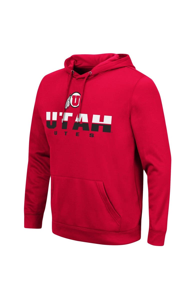COLOSSEUM Men's Colosseum Red Utah Utes Lantern Pullover Hoodie, Alternate, color, Red