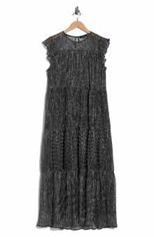 WISHLIST Tiered Pleated Maxi Dress