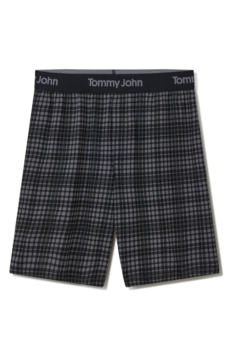 Tommy John Second Skin Lounge Shorts, Alternate, color, Quiet Shades Plaid
