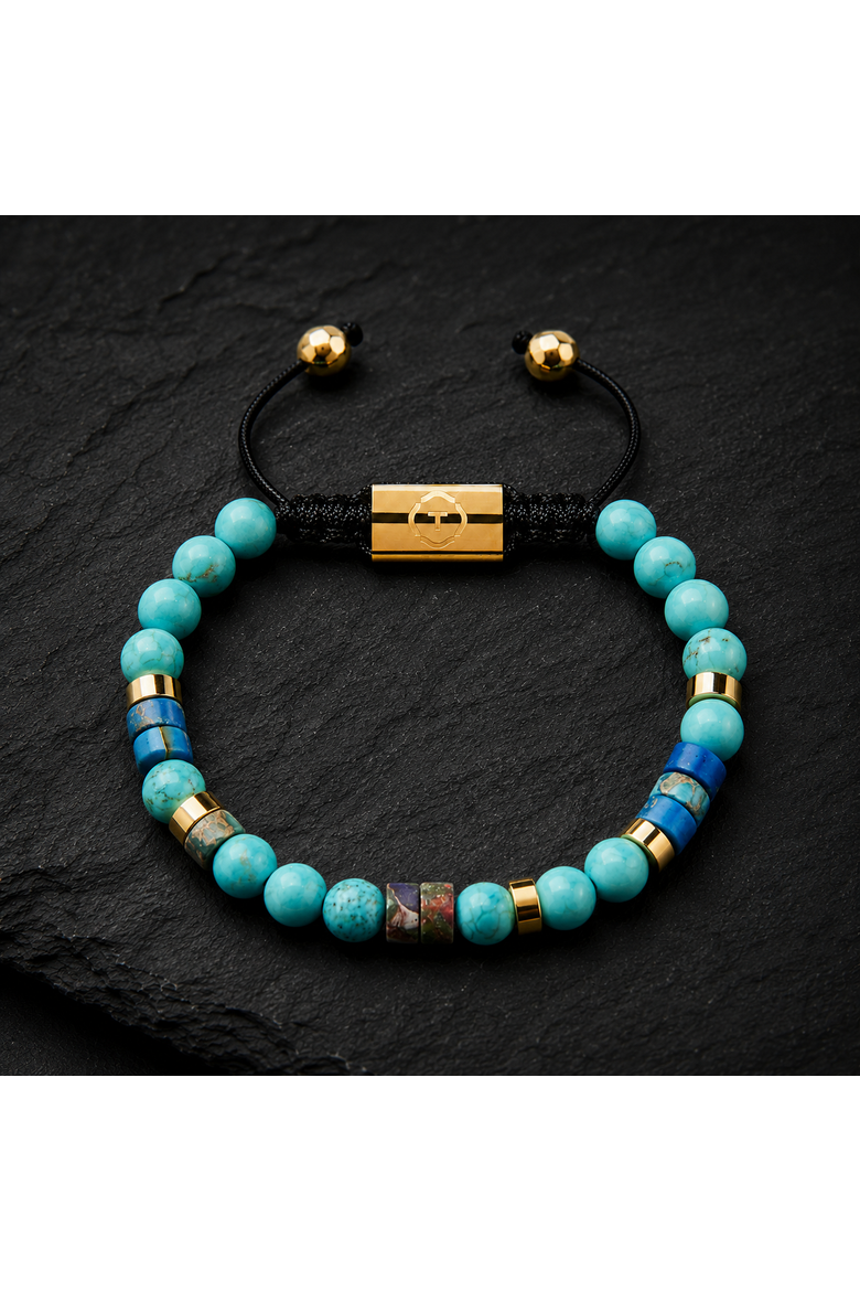 Agate Heishi Beaded Bracelet, Alternate, color, Agate