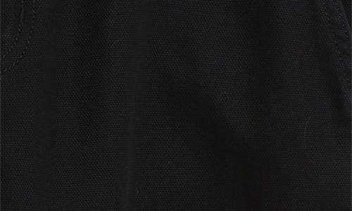 Dickies Straight Leg Black Cotton Canvas Carpenter Pants In Black