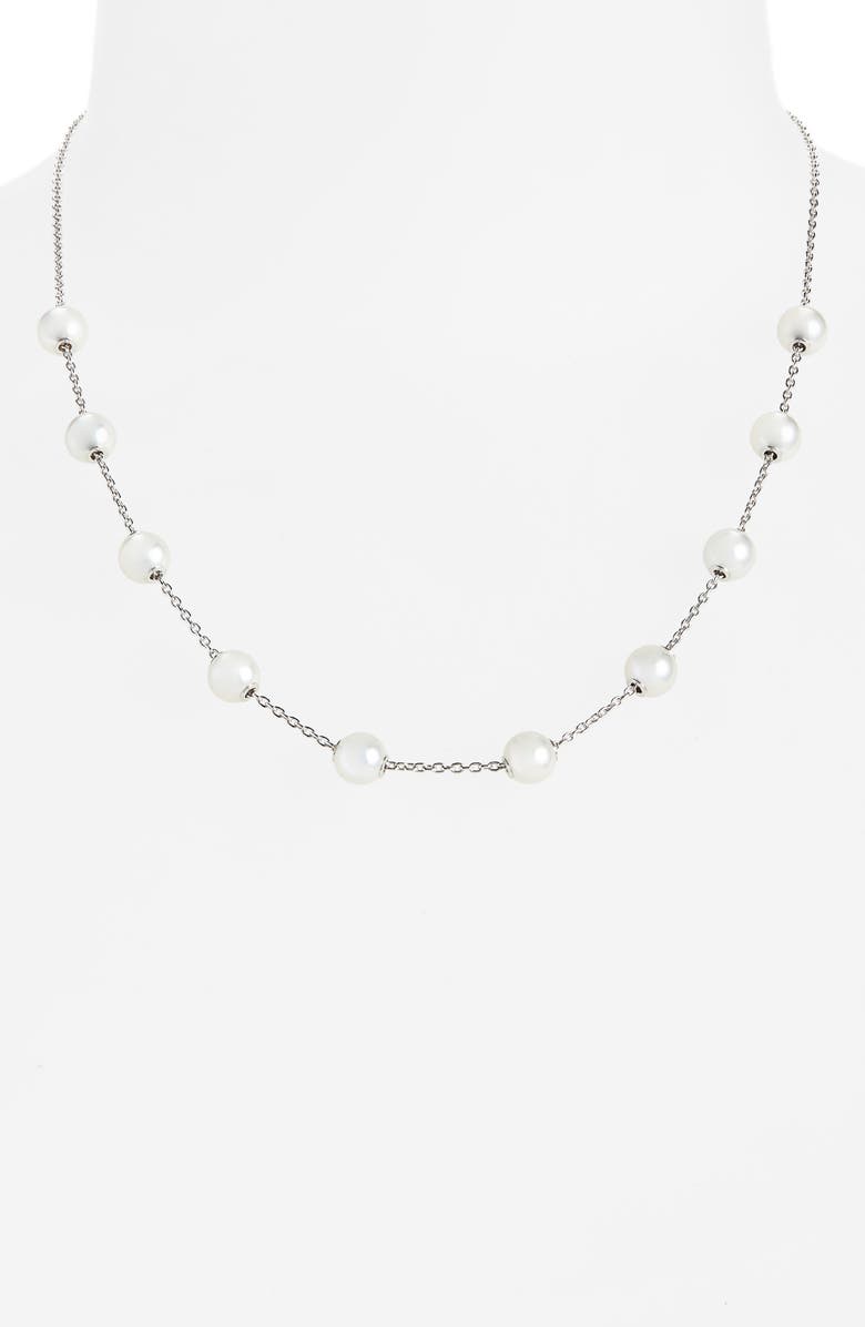 Mikimoto Pearls in Motion Diamond Clasp A+ Pearl Necklace, Alternate, color,