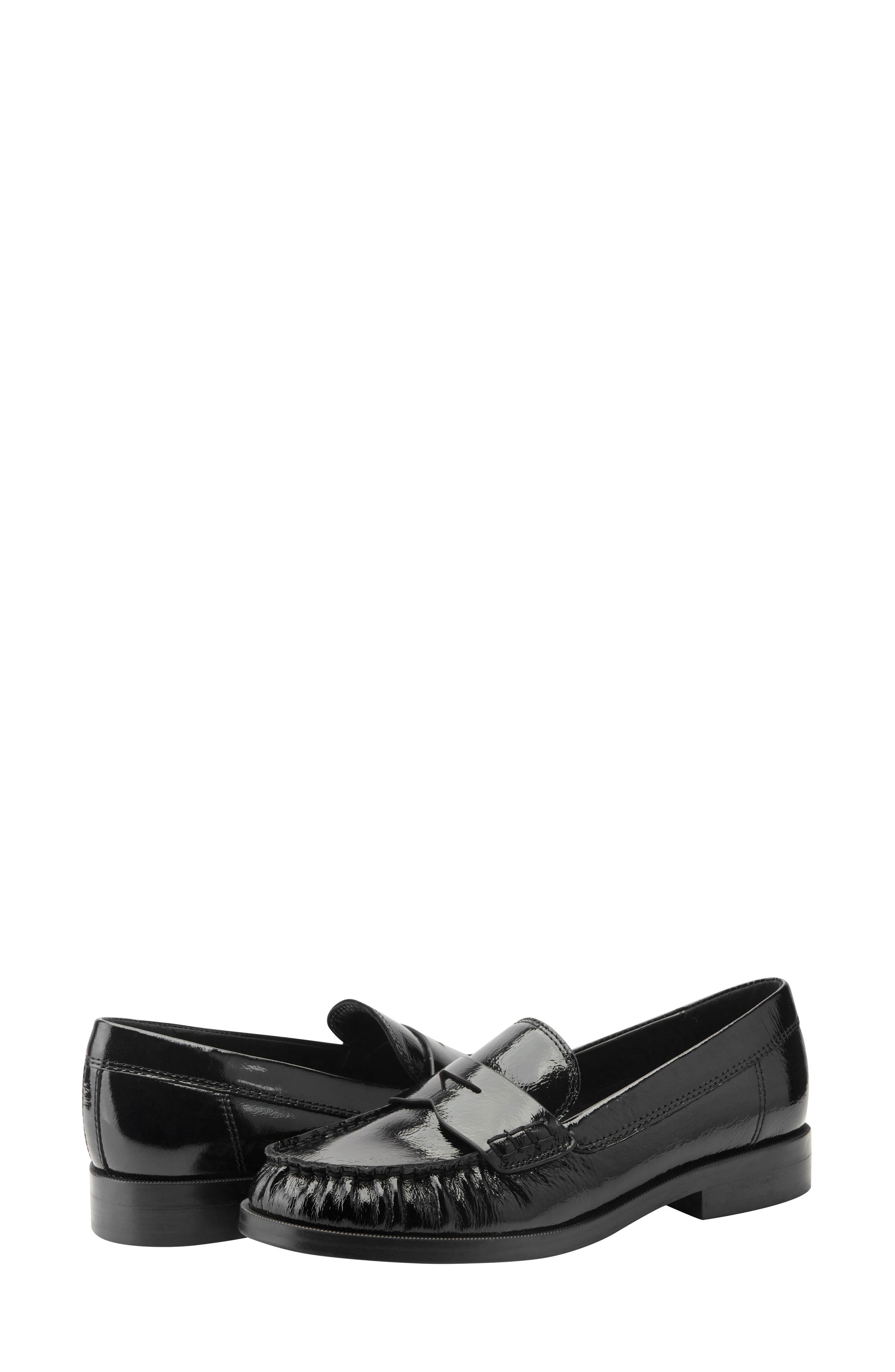 Nell Penny Loafer, Alternate, color, BLACK