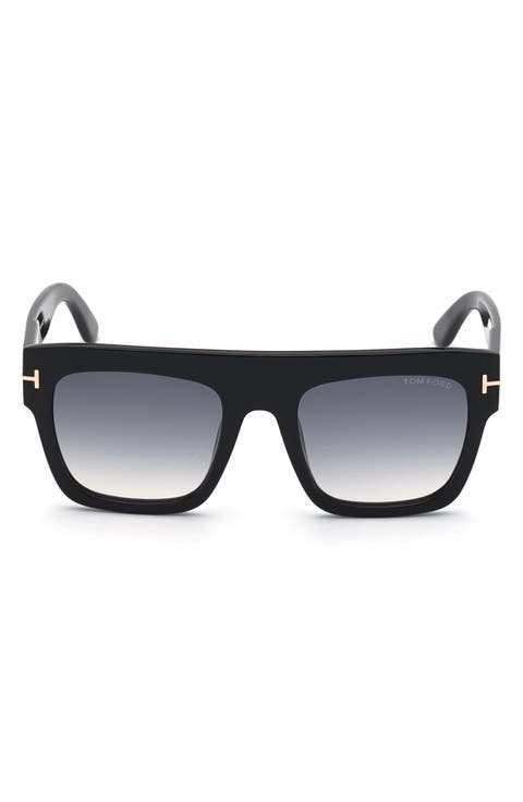 Renee 52mm Gradient Flat Top Square Glasses