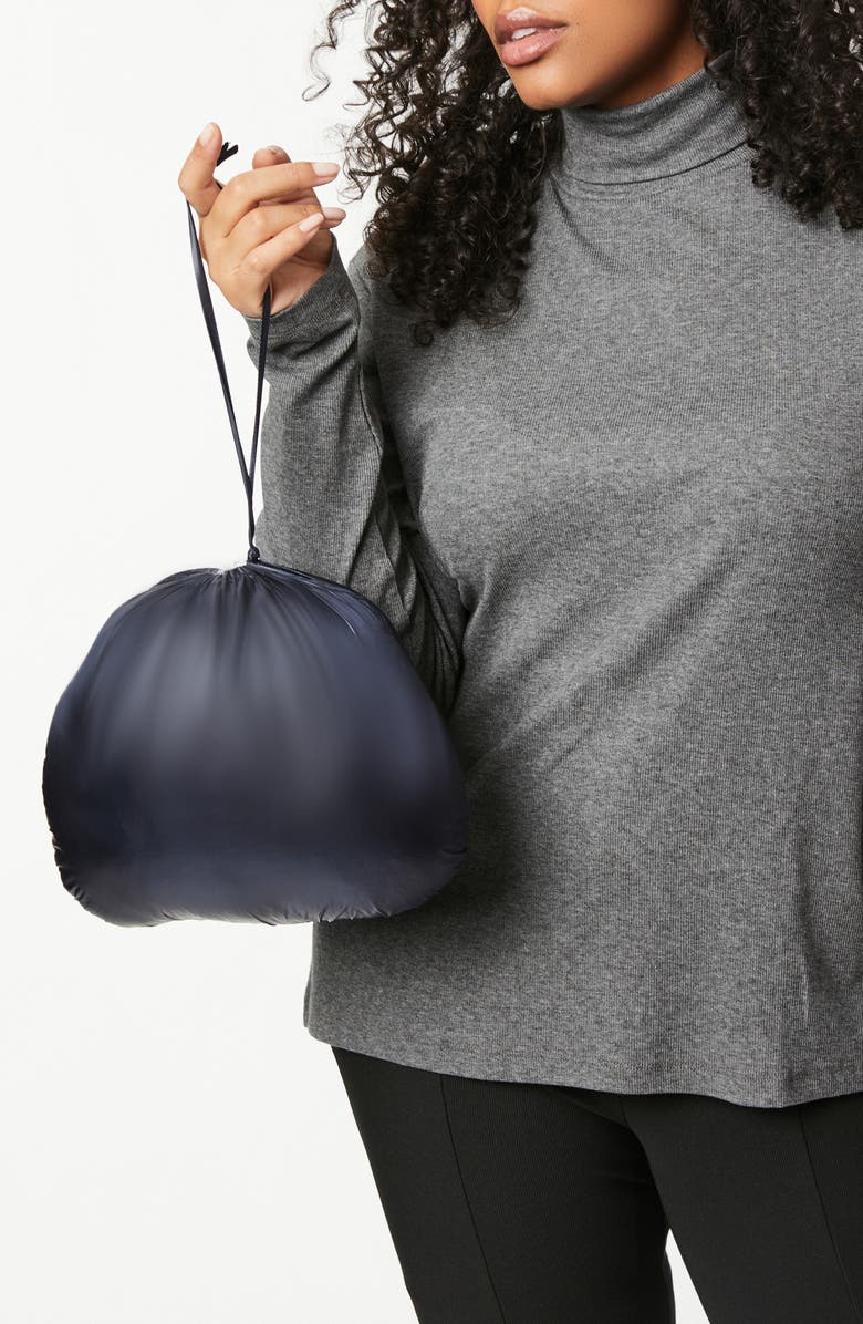 Bernardo Rib Knit Sleeve Quilted Jacket, Alternate, color, 