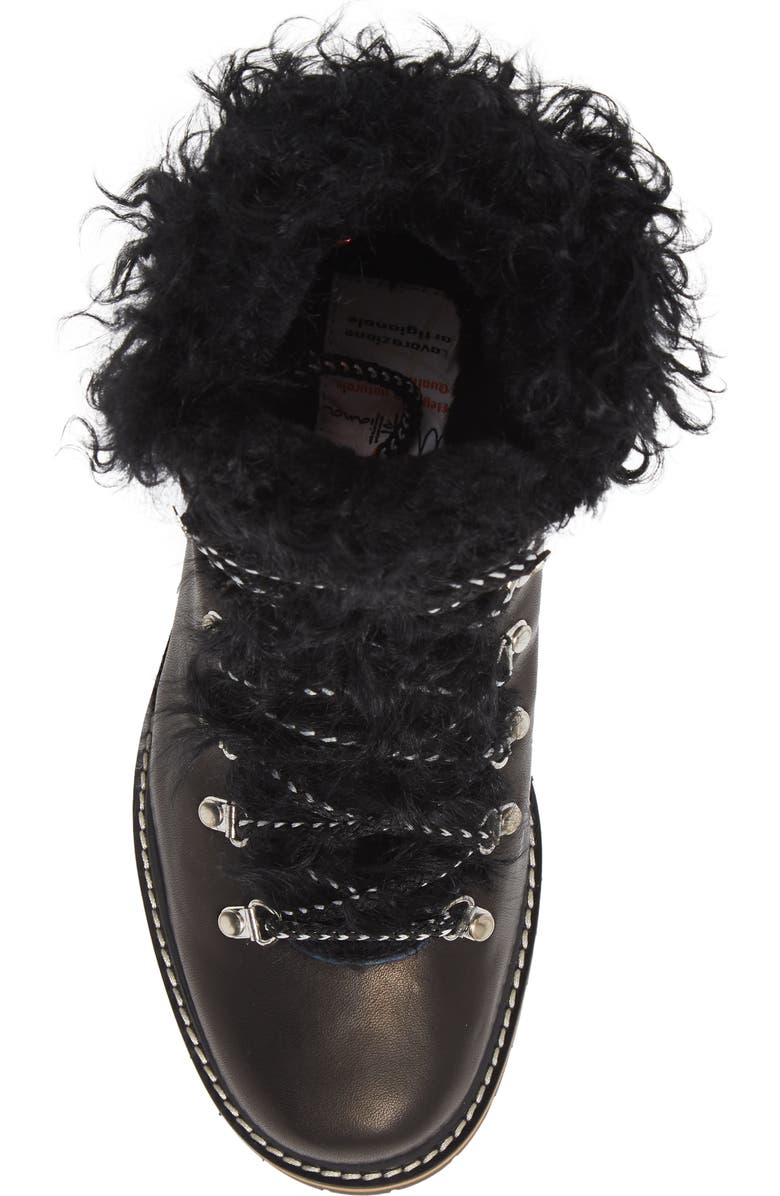 La Montelliana Ninfea Genuine Shearling Lined Bootie, Alternate, color,