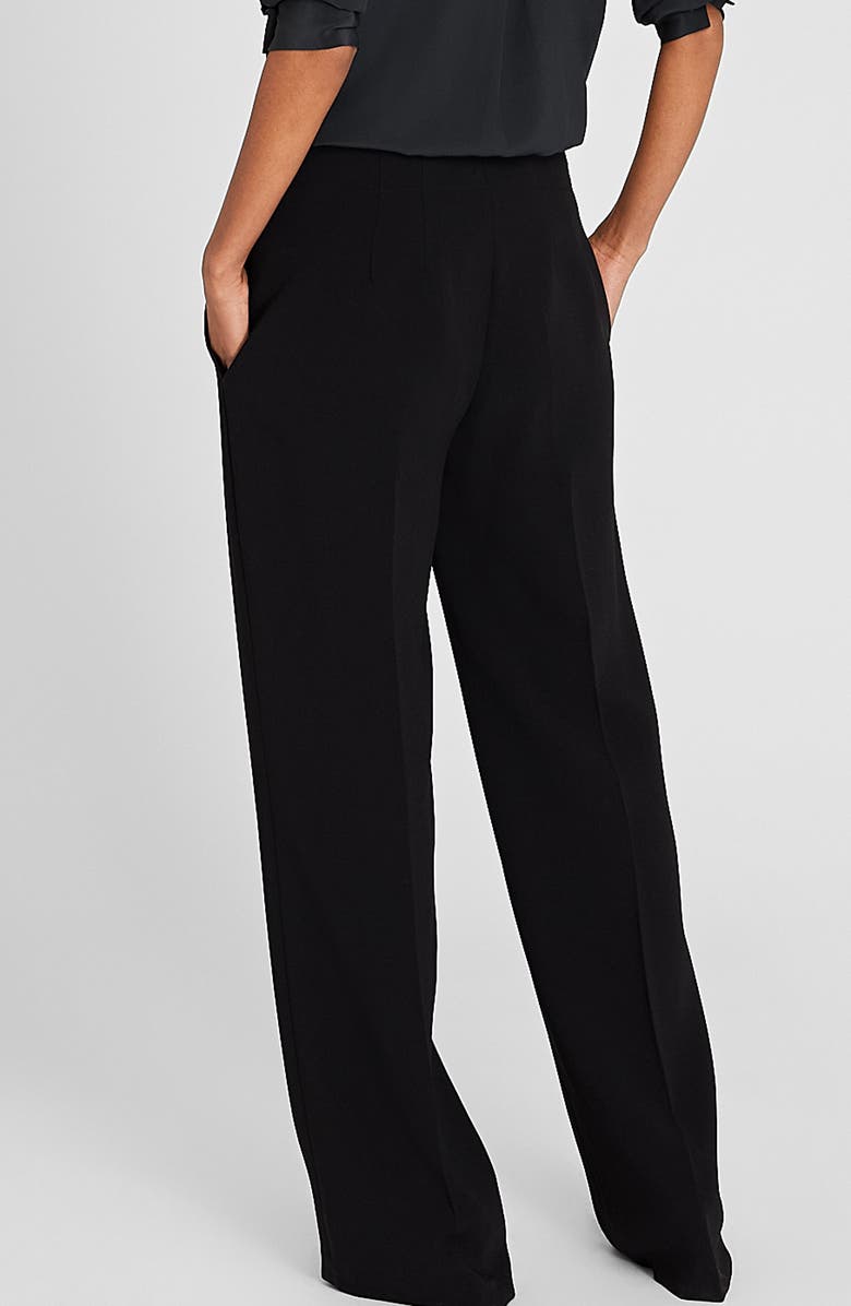 Club Monaco Fluid High Waist Crepe Wide Leg Pants, Alternate, color, 