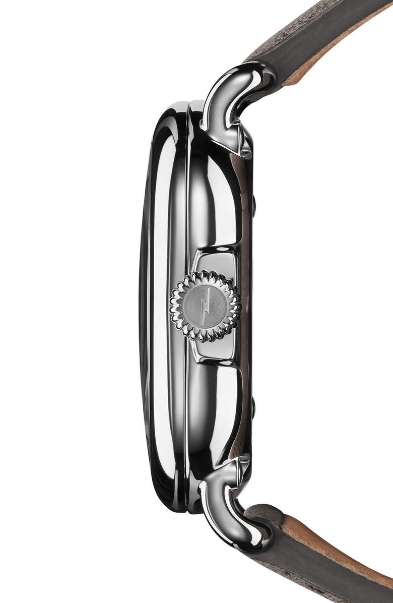 Shinola The Guardian Leather Strap Watch, 36mm, Alternate, color,