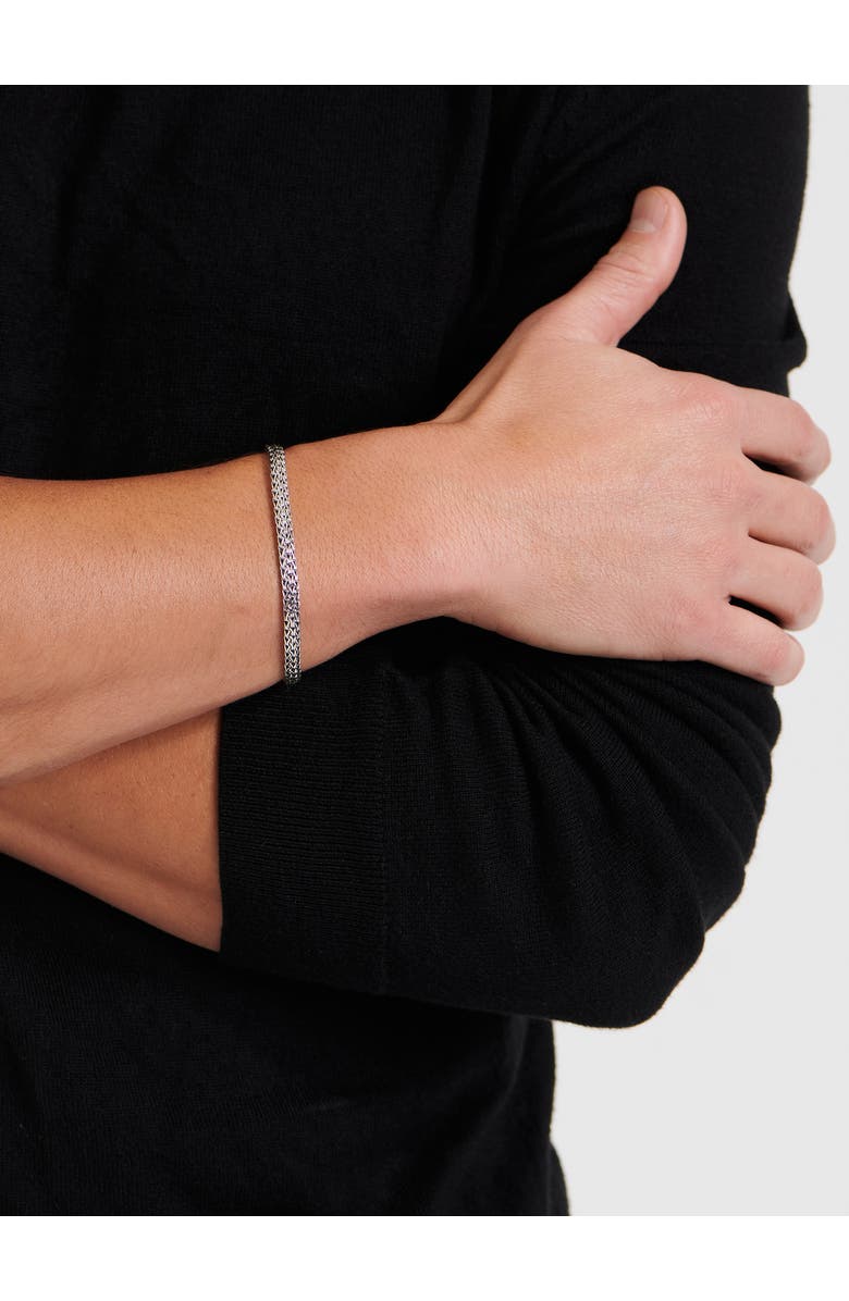 DEVATA Dragon Bone Oval Chain Bracelet in Sterling Silver, 5mm, Alternate, color, Silver