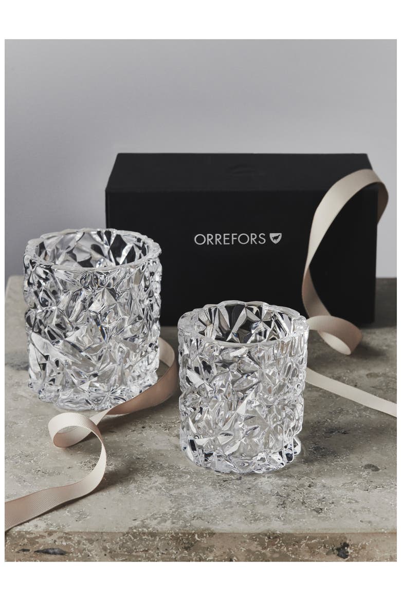 Carat Medium Crystal Candleholder, Alternate, color, CLEAR