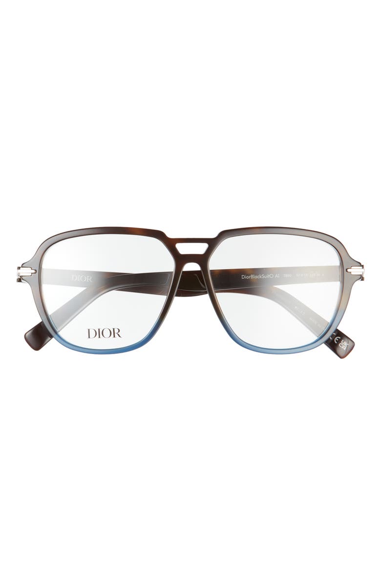 DIOR 57mm Optical Aviator Glasses, Main, color, 