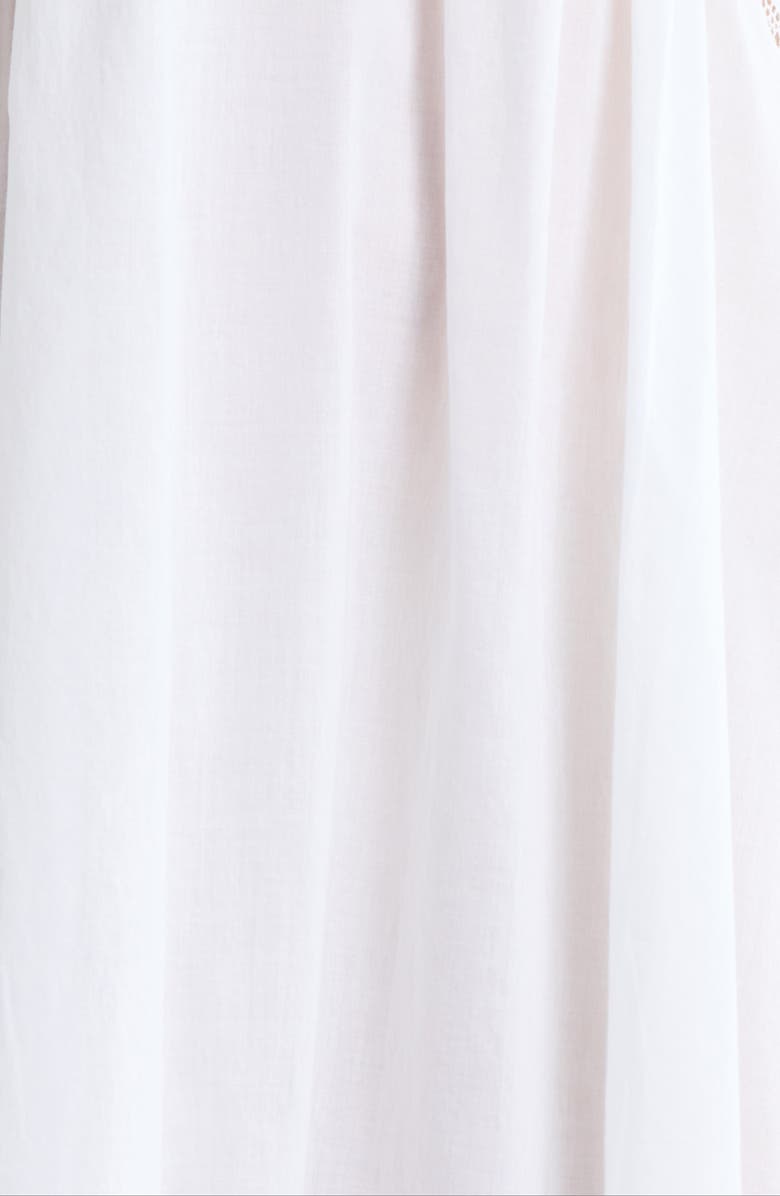 Nordstrom Peached Cotton Lawn Nightgown, Alternate, color, White