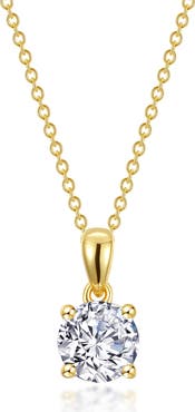 Lafonn Simulated Diamond Solitaire Necklace