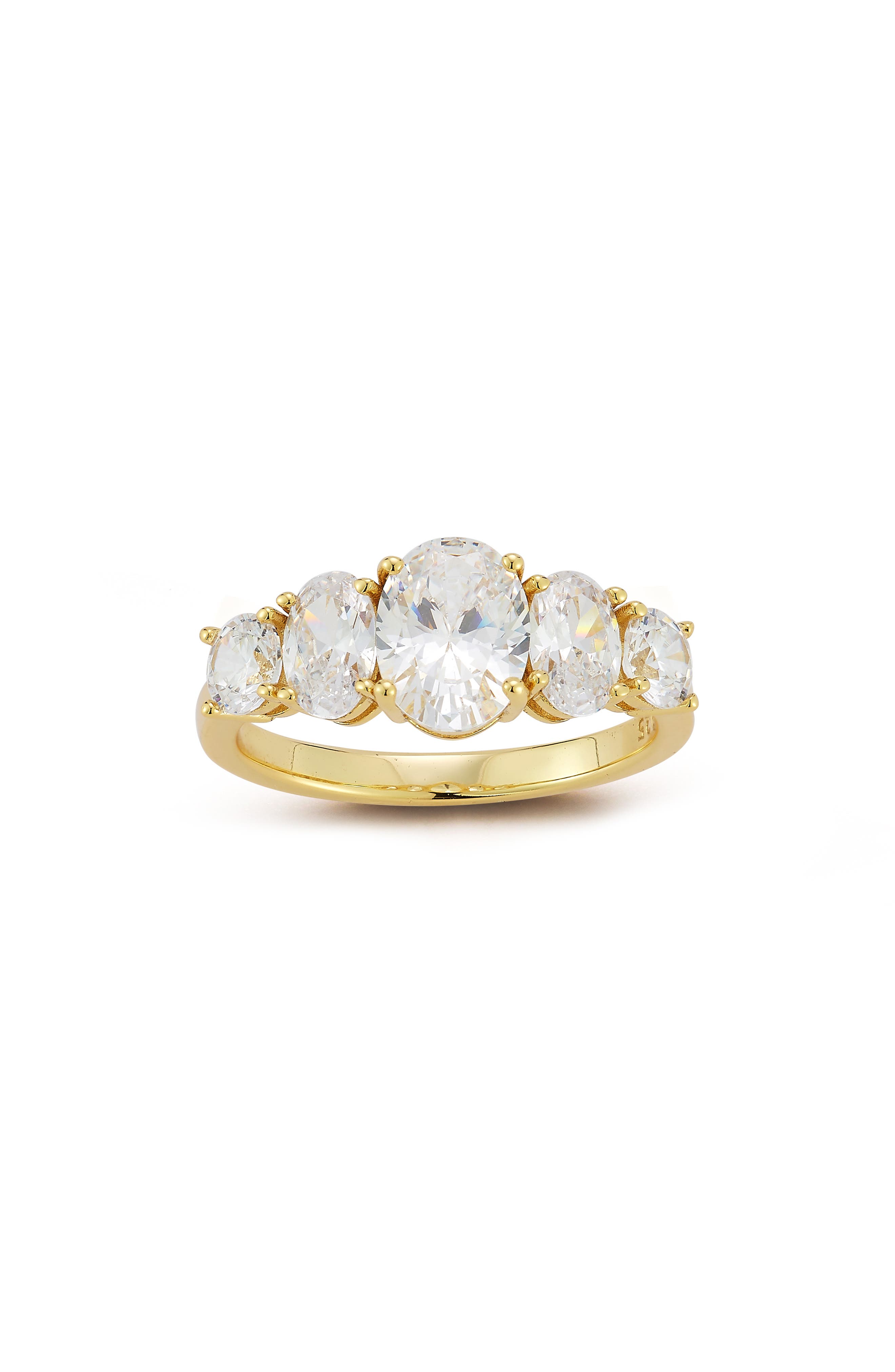 Cubic Zirconia Cocktail Ring