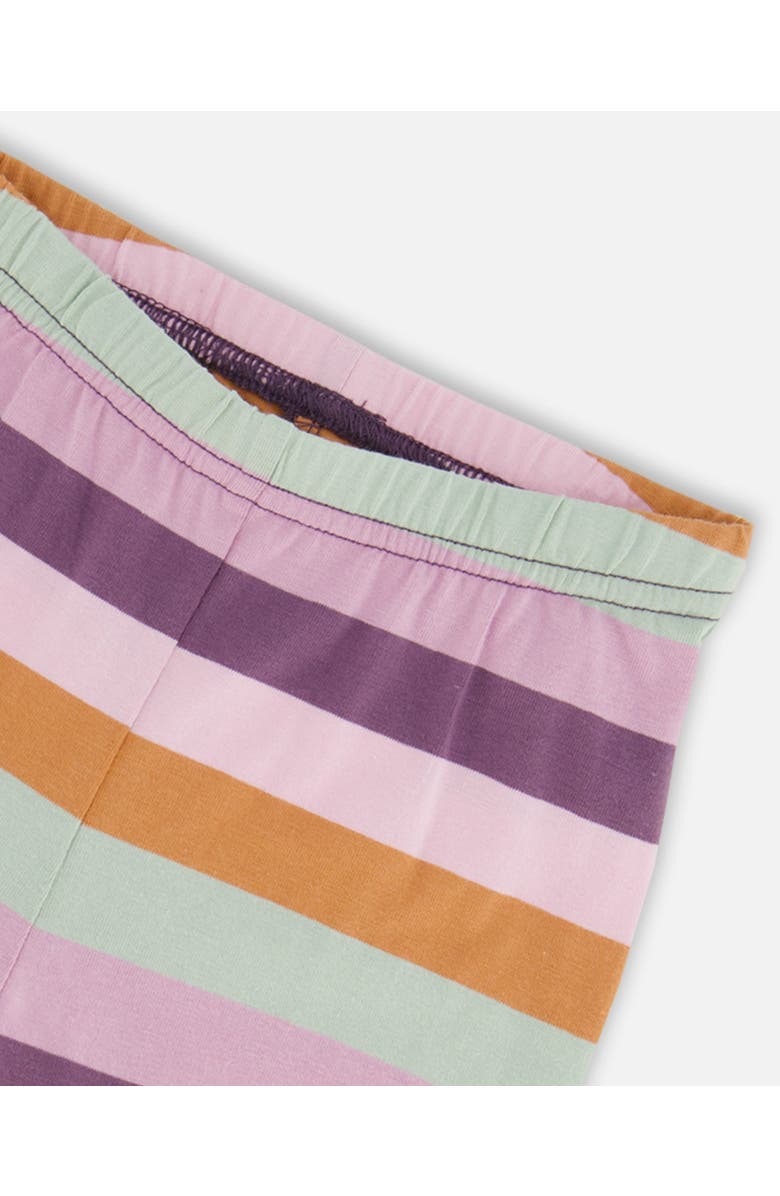 Deux par Deux Baby Girl's Jersey Leggings Multicolor Stripe, Alternate, color,
