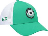 Black Clover Men's Kelly Green/White North Dakota Motto Trucker Snapback Hat