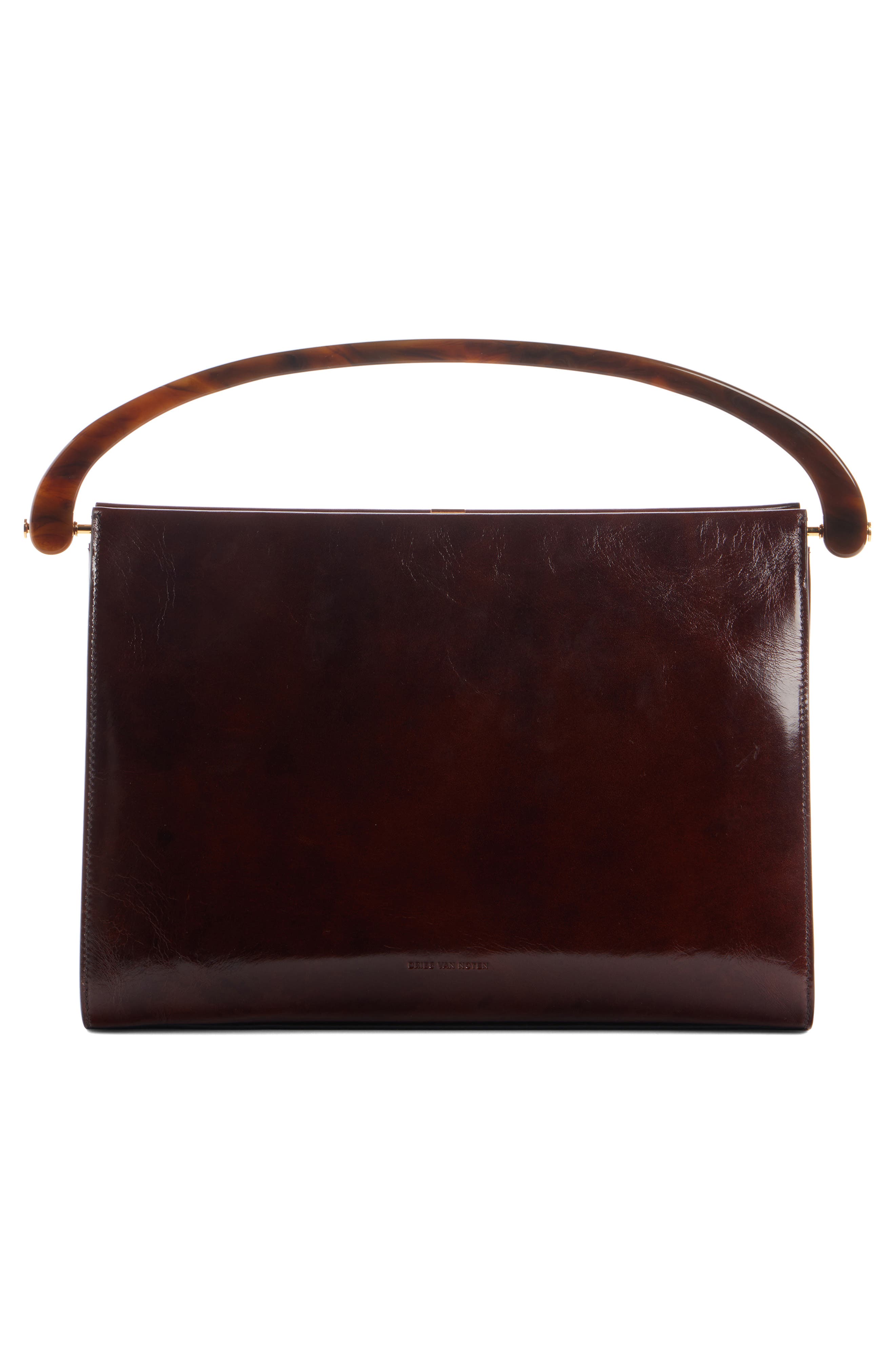 Dries Van Noten Medium Leather Top Handle Bag, Alternate, color, 
