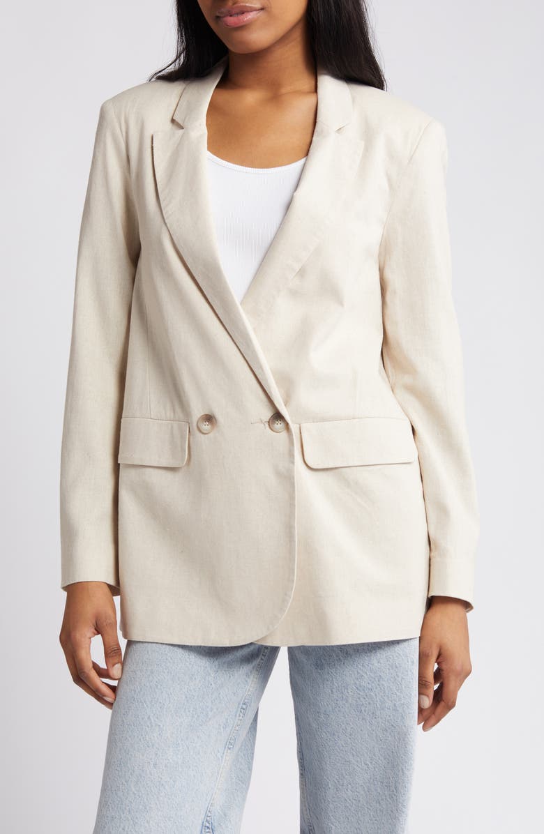 ASOS DESIGN Double Breasted Suit Blazer, Alternate, color,